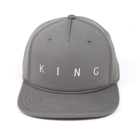 King Apparel Plaistow Grey Stone Snapback Hat - Picture 1 of 6